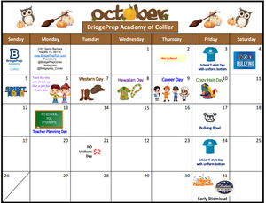 ✨October 2025 Activity Calendar ✨